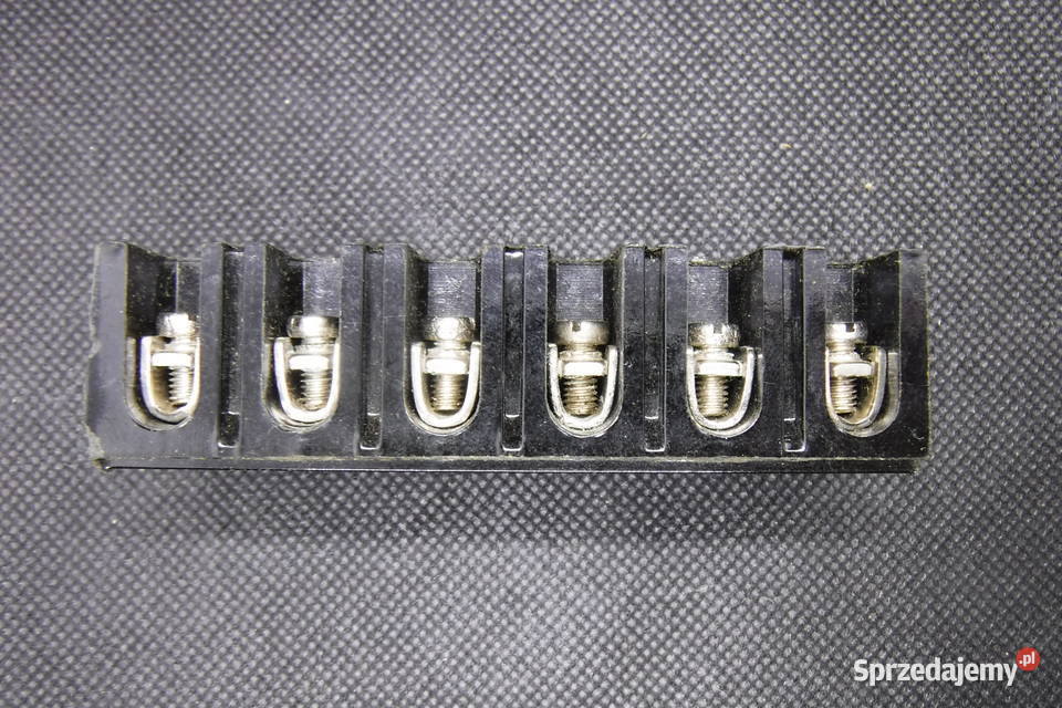 Listwa zaciskowa ebonitowa 10mm2 500V 6 torów Otwock