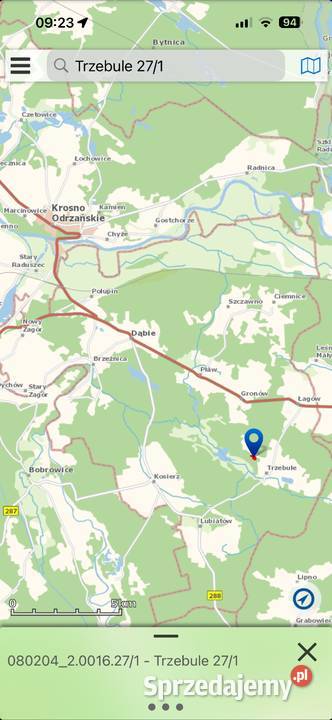 działka w otulinie lasu Trzebule sprzedam