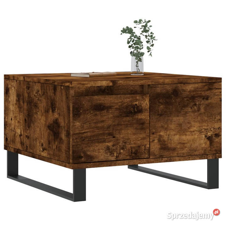 Stolik kawowy przydymiony dąb 55x55x365 WM830769 sprzedam