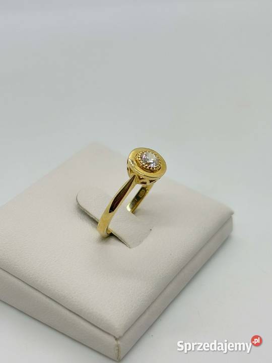 Nowy Złoty Pierścionek pr 585 245g Rozmiar 12 złoto Elbląg sprzedam