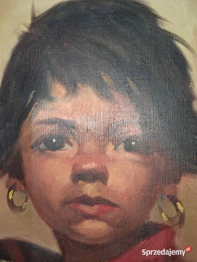 Dwa piękne obrazy olejne Malarstwo mazowieckie