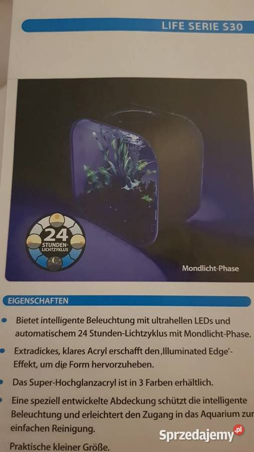 NanoAkwarium niemieckiej firmy biOrb 30 litrów Grzymałków