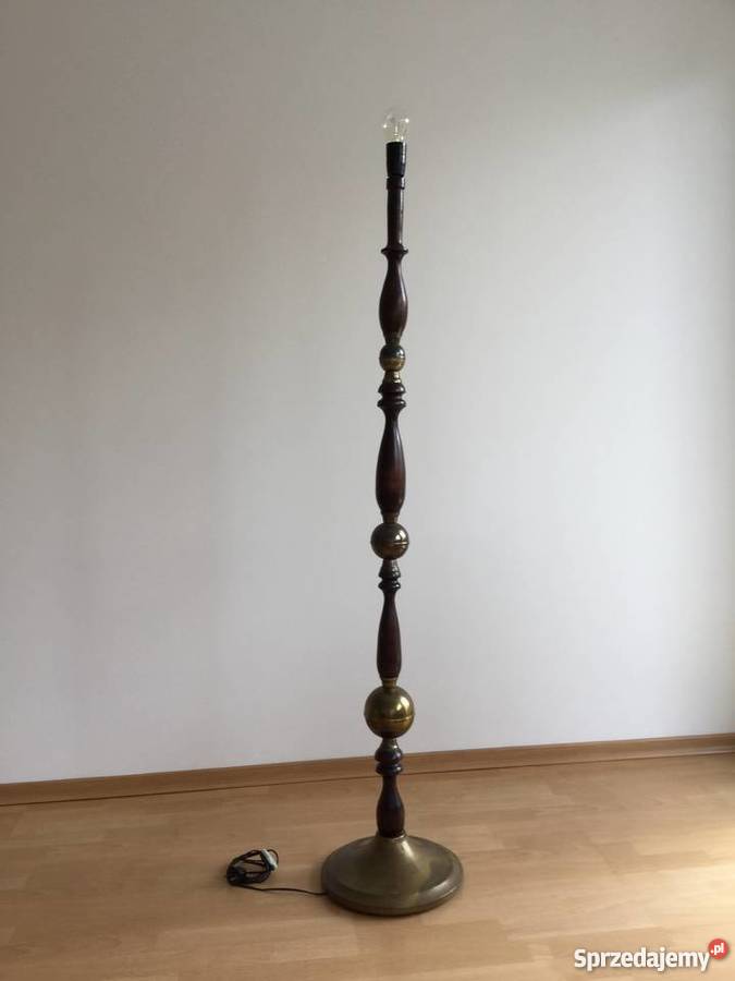 Lampa stojąca z abażurem Oświetlenie łódzkie Łódź sprzedam