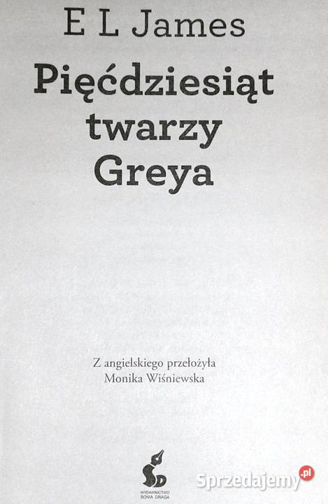Pięćdziesiąt twarzy Greya EL James Chełm