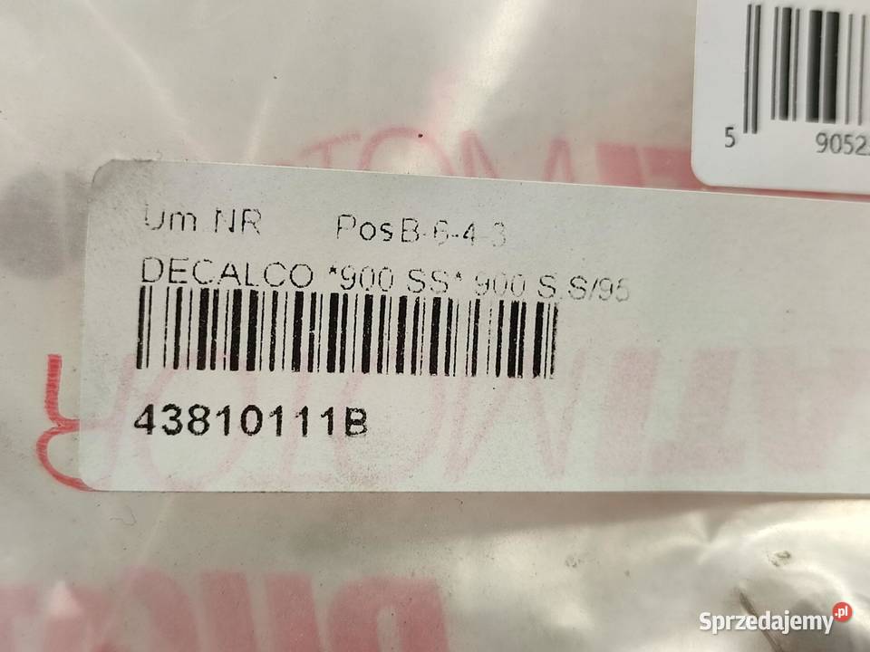 NAKLEJKA 900 SS NA ZADUPEK PRAWA STR DUCATI 900 Motoryzacja sprzedam
