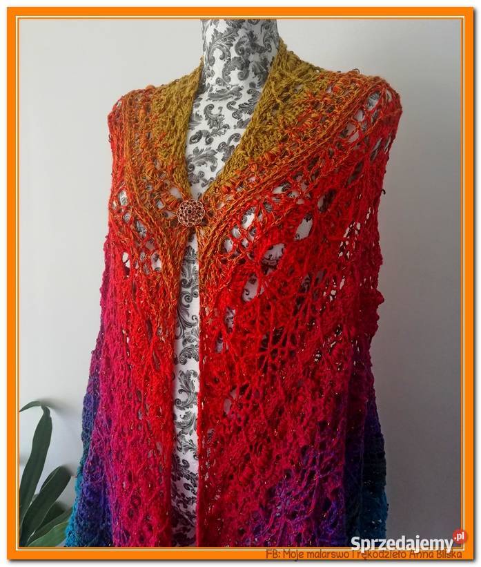 Chusta ombre tęczaRękodzieło NOWA świętokrzyskie Skarżysko-Kamienna