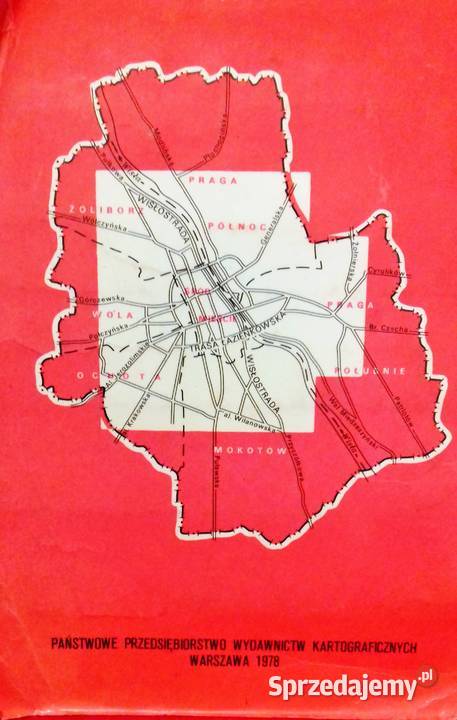 Dekoracyjna mapa Warszawy Warszawa