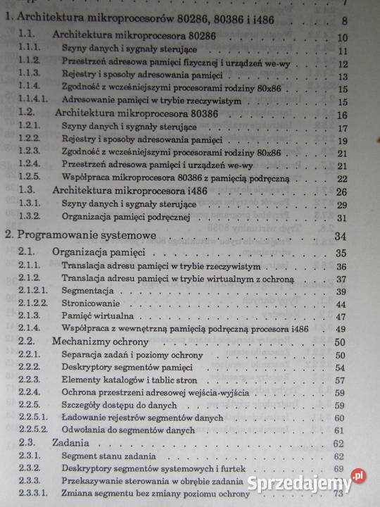 Mikroprocesory 80286 80386 i i486 R Goczyński 2 Kielce sprzedam