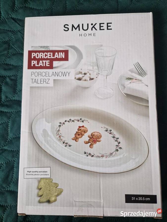 NOWY Półmisek talerz świąteczny Smukee 31x20 Wrocław