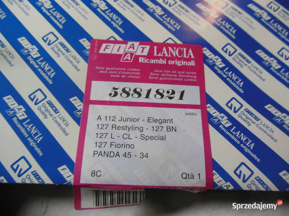 Fiat 127 Panda ZESTAW USZCZELEK SKRZYNI BIEGÓW Kozy