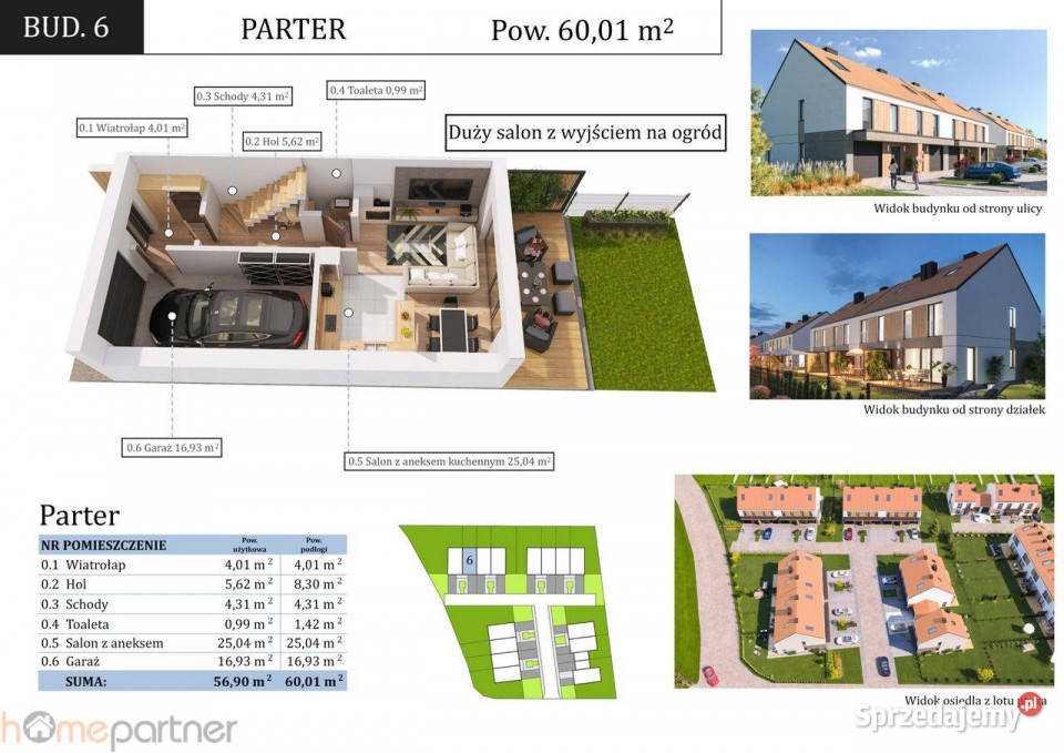 Dom szeregowy 11372m2 Dobrzykowice sprzedam