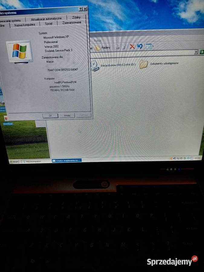 pod Laptop dell latitude d505 windows xp port Grodzisk sprzedam