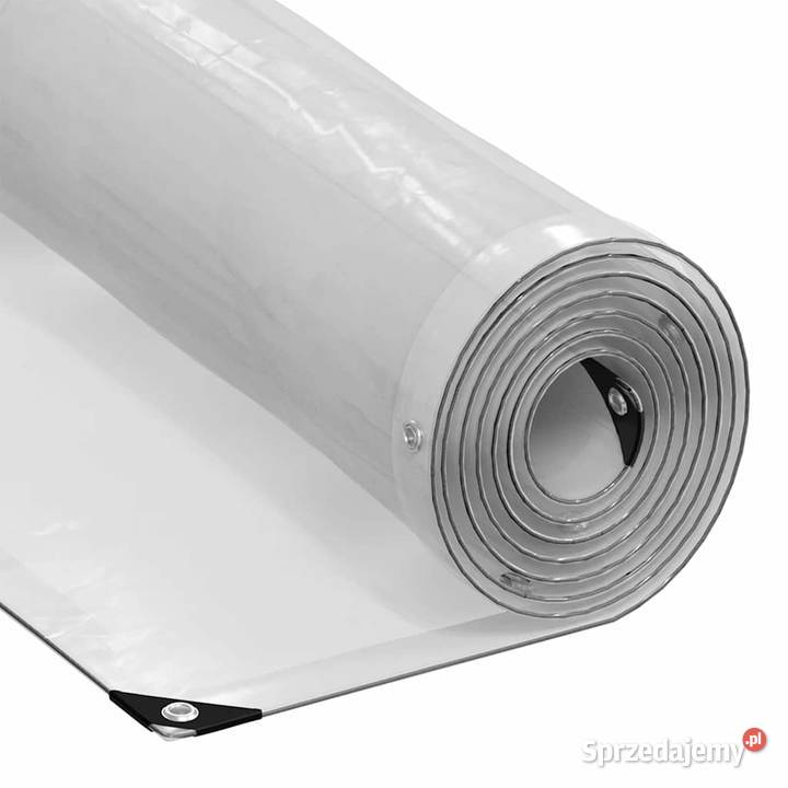 vidaXL Przezroczysta plandeka z oczkami 6x10 m Warszawa