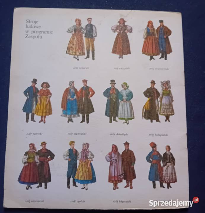 Mazowsze Stroje ludowe w programie zespołu WAiF Koźminek sprzedam