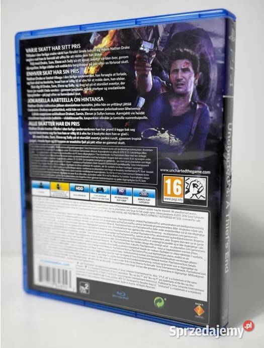 GRA UNCHARTED 4 KRES ZŁODZIEJA NA 4 PLAYSTATION Śrem