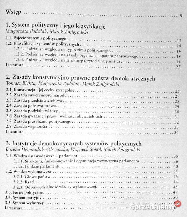 Współczesne systemy polityczne Marek Żmigrodzki Chełm