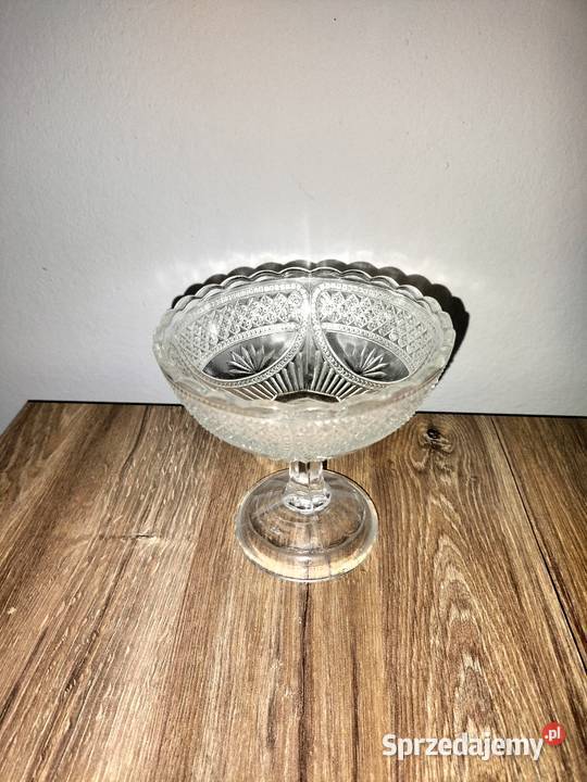 Cukiernica PRL kryształ Turek