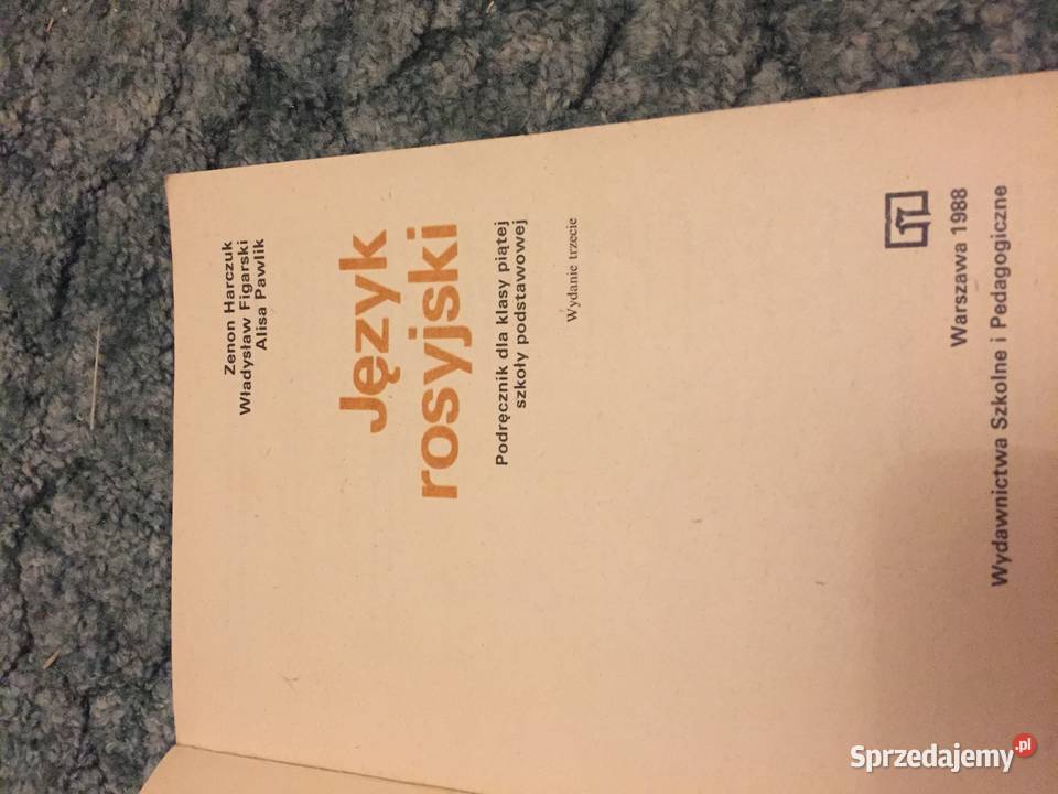 Język rosyjski podręcznik klasa 5 z czasów Prl podkarpackie Rzeszów