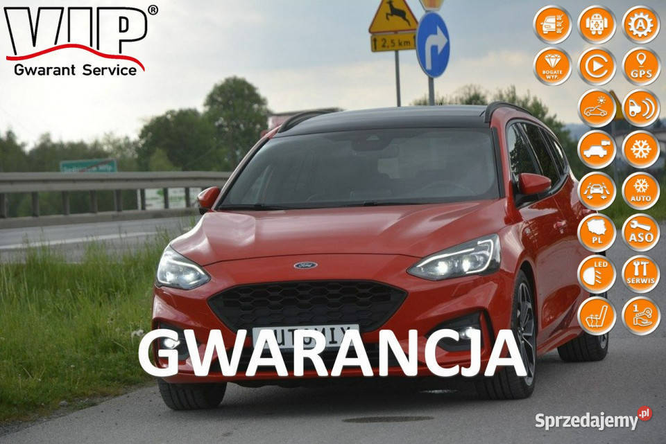 Ford Focus 20 EcoBlue STLine bezwypadkowy czerwony Sędziszów Małopolski