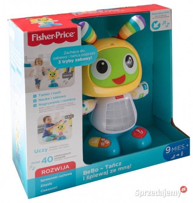 Sympatyczny robocik BeBo Fisher NOWY Fisher Price Edukacyjne Konin