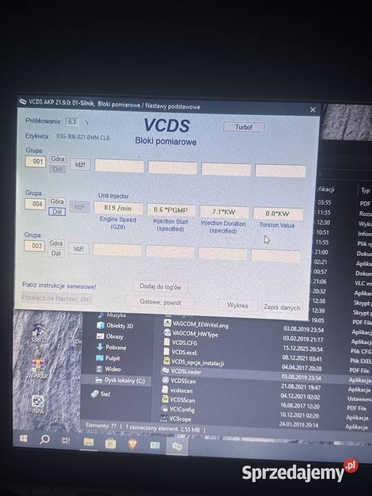 kasowanie błędów itd vcds vag inpa bmw lubuskie sprzedam