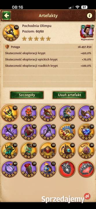 Konto na Total Battle G9S9P9K9 116B potęgi Piła sprzedam