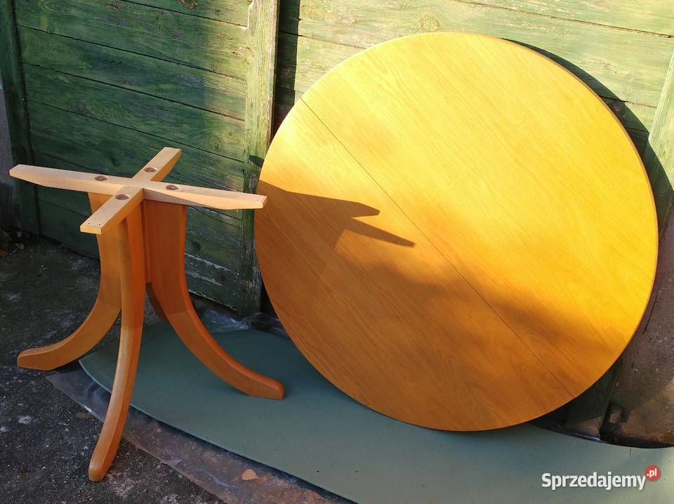 Stół okrągły rozsuwany drewniany Stoły Wrocław