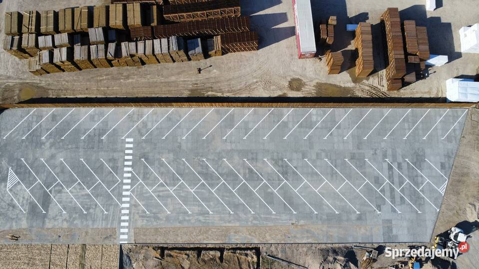 Malowanie parkingów oznakowanie poziome sklepów pomorskie Gdańsk