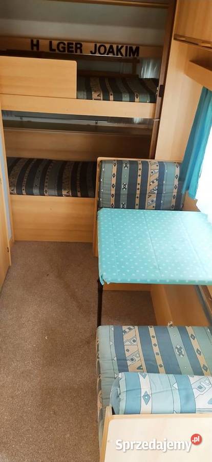 przyczepa kempingowa łóżka piętrowe campingowa Rok produkcji 1996 Międzybrodzie Bialskie