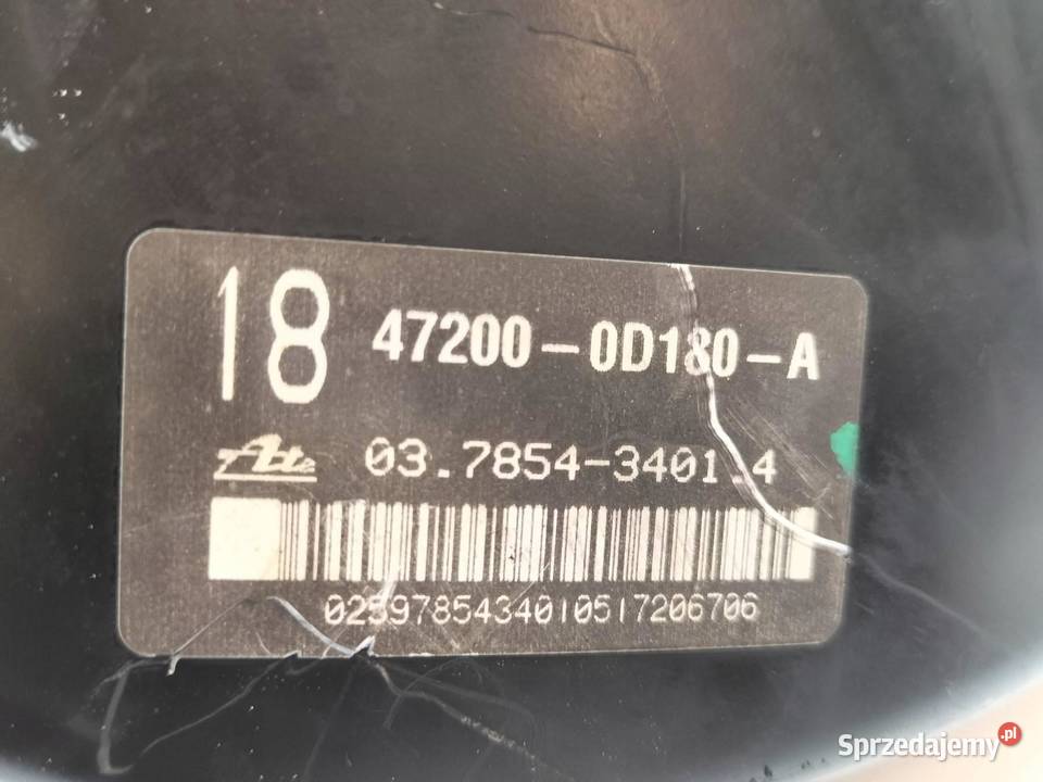 POMPA HAMULCOWA SERWO 472000D180A Toyota Yaris Rok produkcji 2007 świętokrzyskie