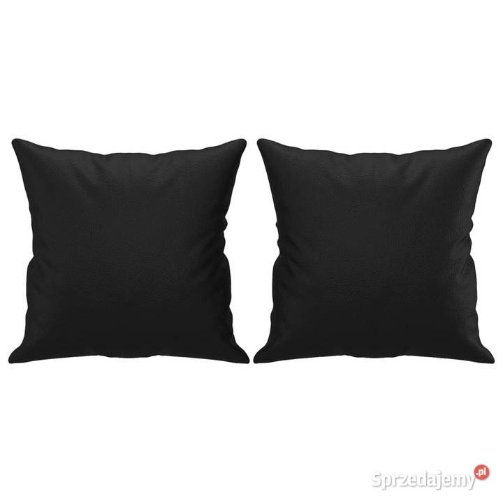 3osobowa sofa z poduszkami czarna 180 sztuczna Warszawa sprzedam