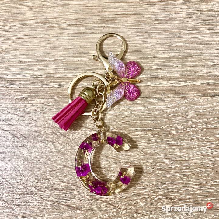 Brelok do kluczy i torebki z literą C Kielce