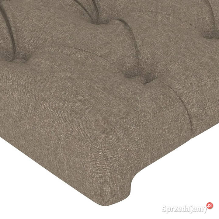 Zagłówek do łóżka z LED taupe 203x16x7888 sprzedam