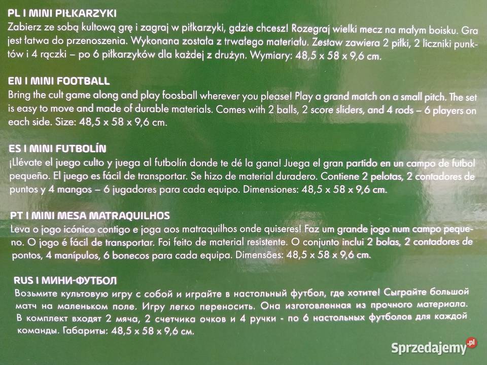 NAJTANIEJ Mini Piłkarzyki Stół z Piłkarzykami sprzedam