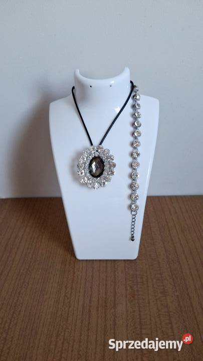 zestaw wisiorek na sznurku i vintage piękną Lublin