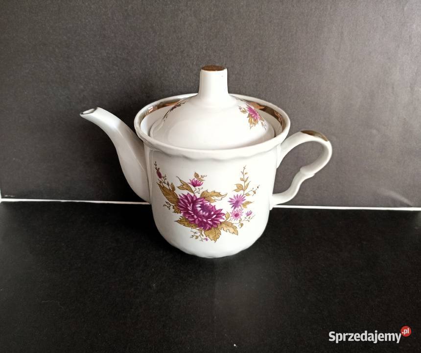 Czajniczek imbryk do herbaty kawy w kwiaty 05l łódzkie Bełchatów