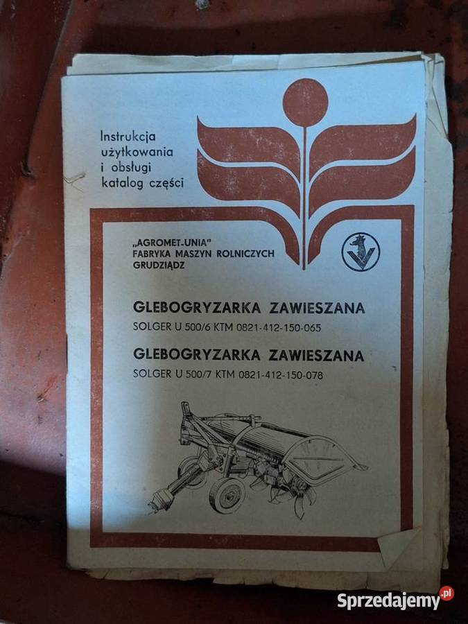 Glebogryzarka zawieszana SOLGER U 5006 mazowieckie Dziecinów