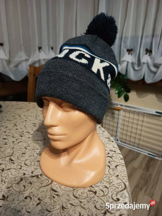 Męska Czapka Zimowa Beanie Jack Jones Szara z Suwałki sprzedam