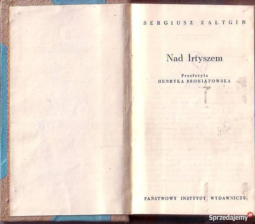 0432 IRTYSZEM SERGIUSZ ZAŁYGIN Proza i poezja sprzedam