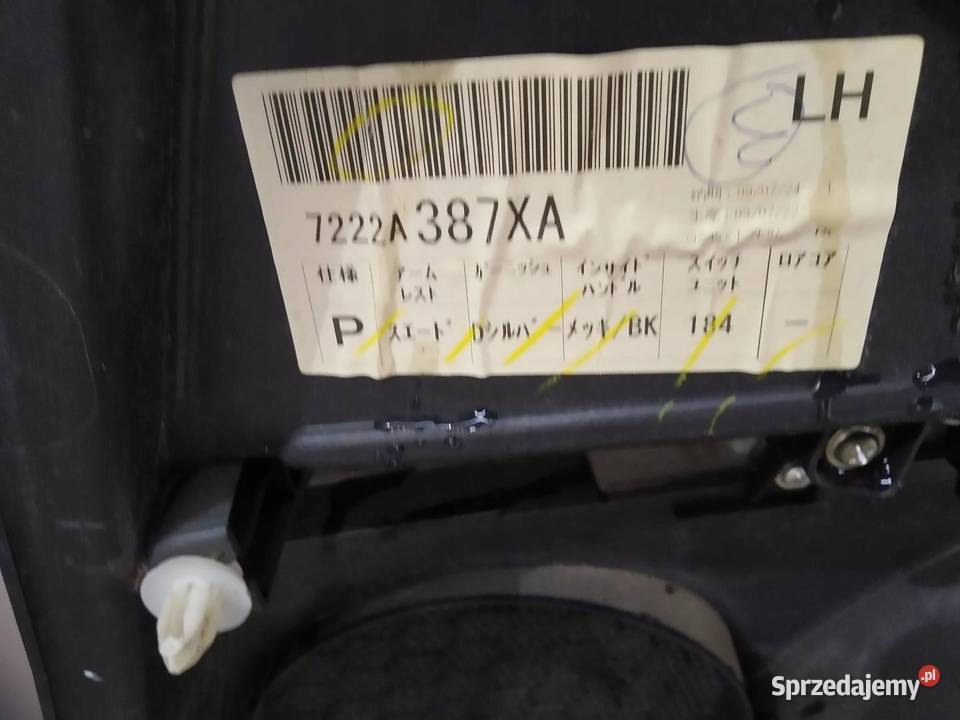 TAPICERKA BOCZEK PRAWY LEWY TYŁ KOMPLET