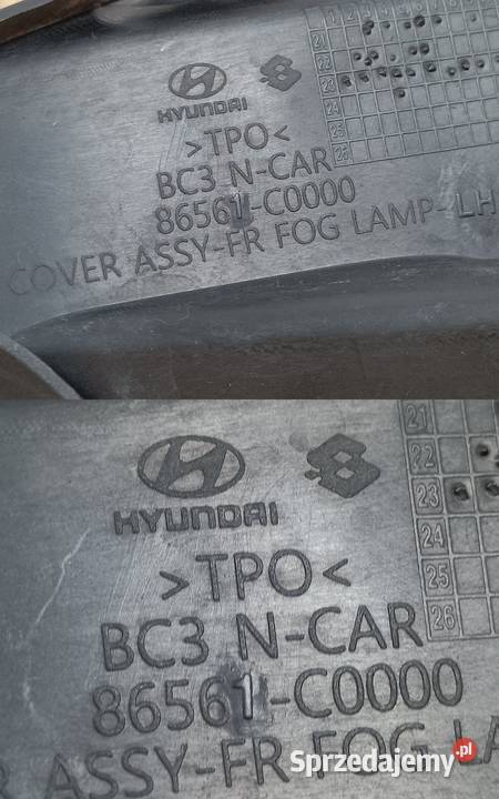 HYUNDAI i20 III NLINE 20 KRATKA HALOGENU ZDERZAK osobowe Atrapy