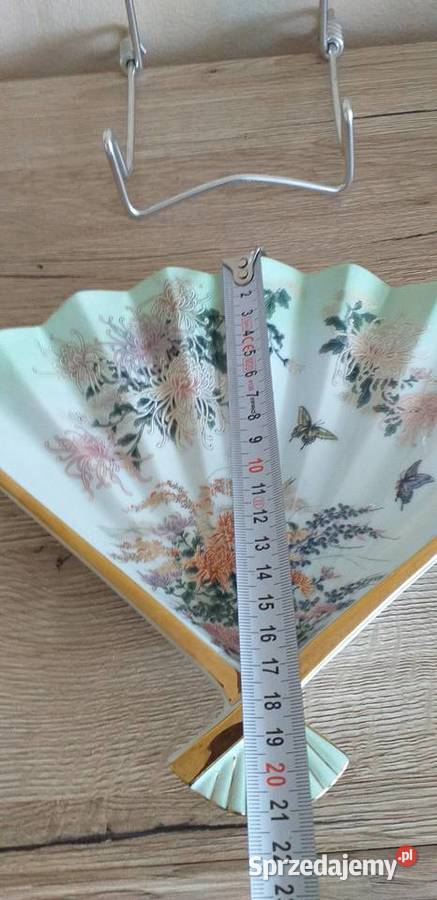Wachlarz porcelanowy prl Przedbórz