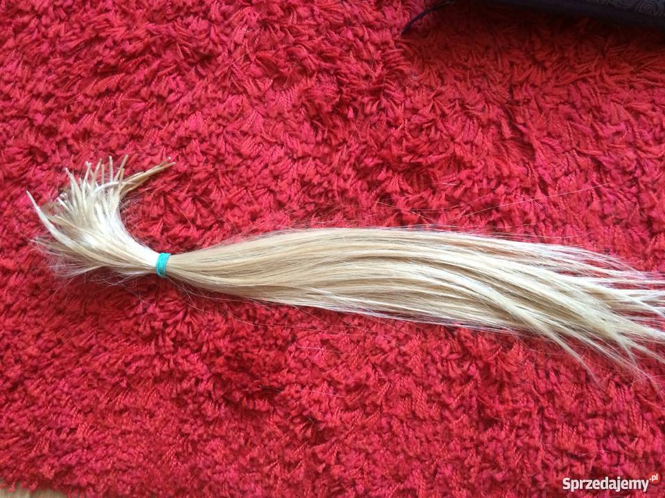 Włosy słowiańskie nowe 128 pasm blond można małopolskie