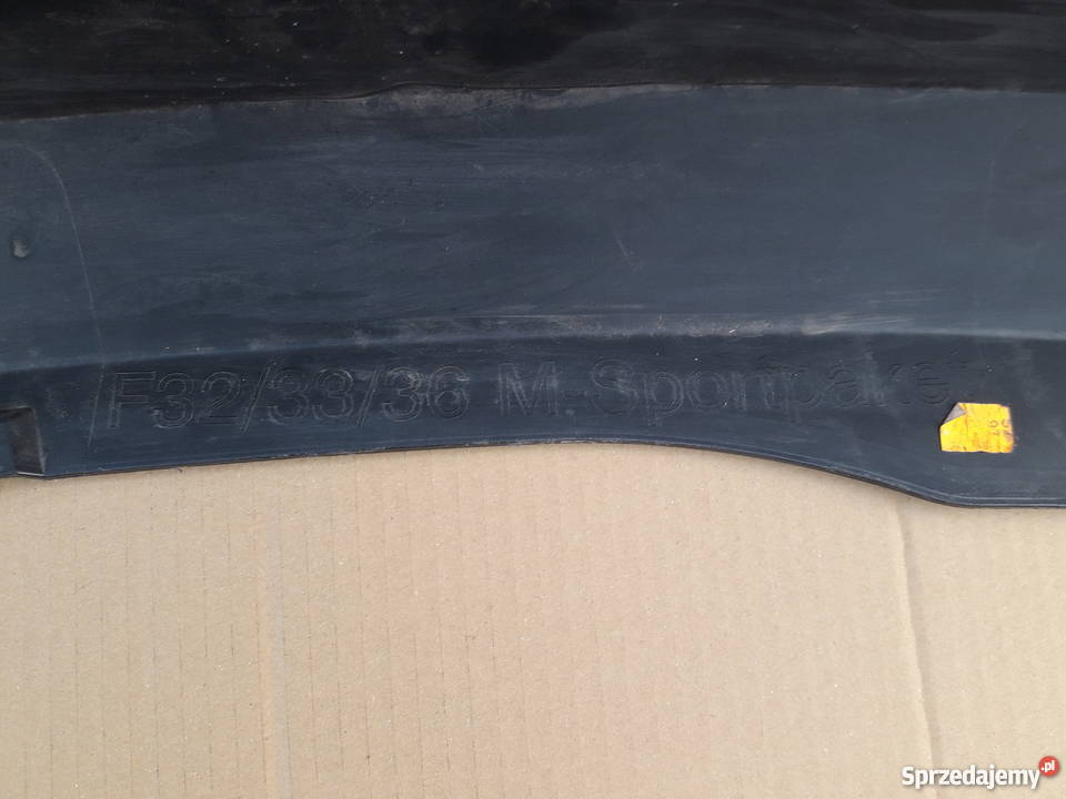 BMW 4 F32 F33 F36 DOKŁADKA ZDERZAKA TYŁ TYLNA osobowe Bieleń sprzedam