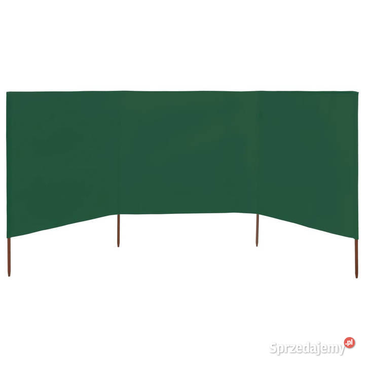 Parawan 3skrzydłowy z tkaniny 400x80 zielony mazowieckie