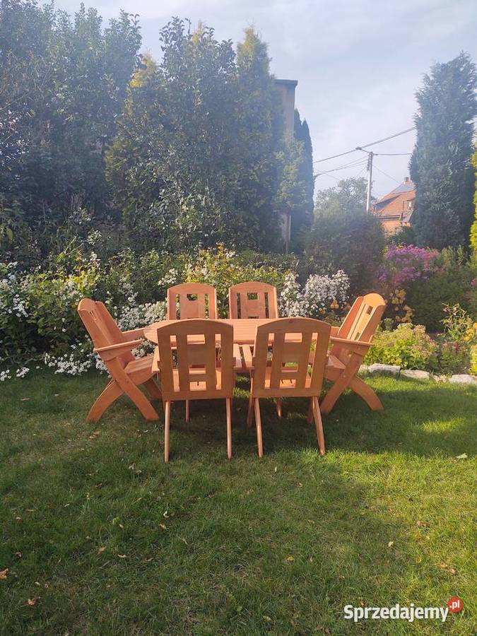 Meble ogrodowe drewniane składane meble tarasowe Zestawy mebli ogrodowych