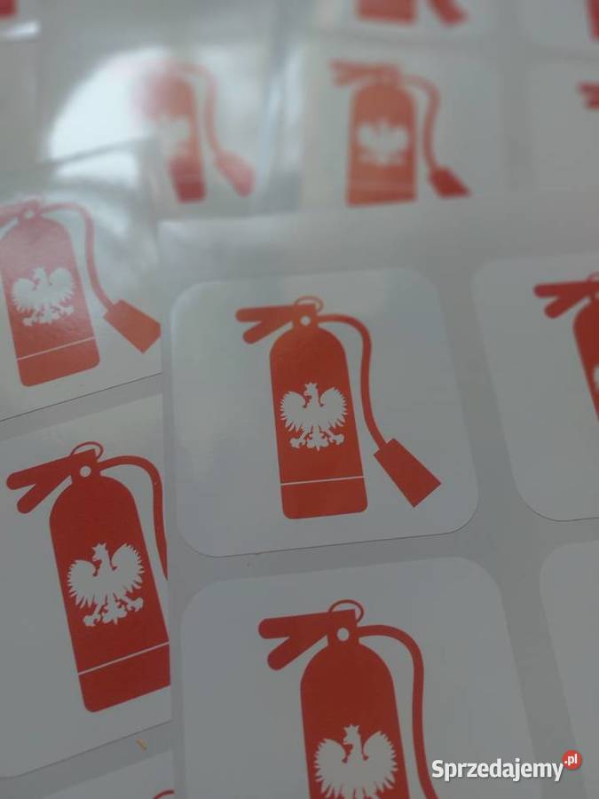 Polska Narodowa Gaśnica naklejki wlepki z sprzedam
