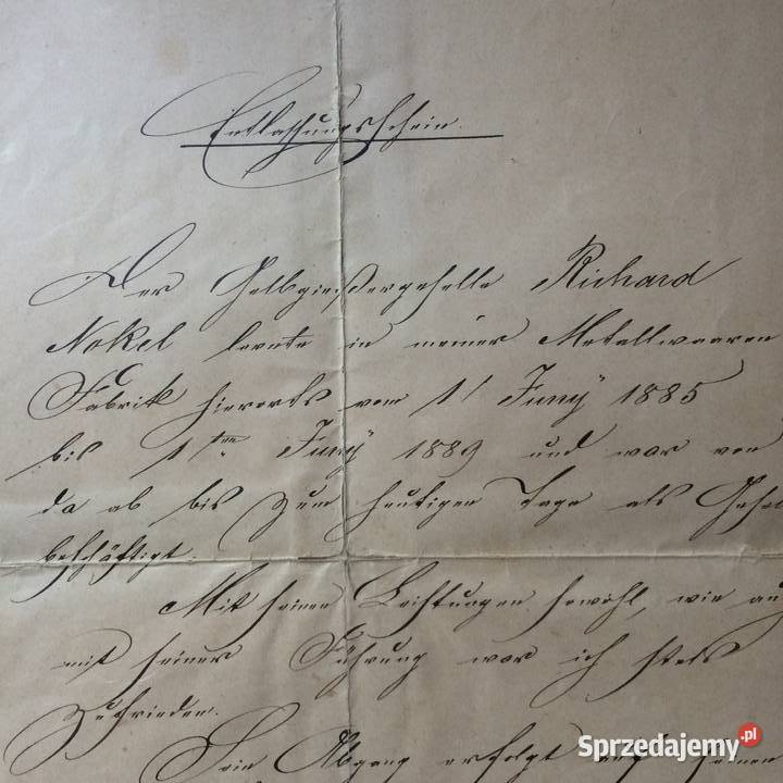 1824 Niemiecki List Nokel zachodniopomorskie Szczecin