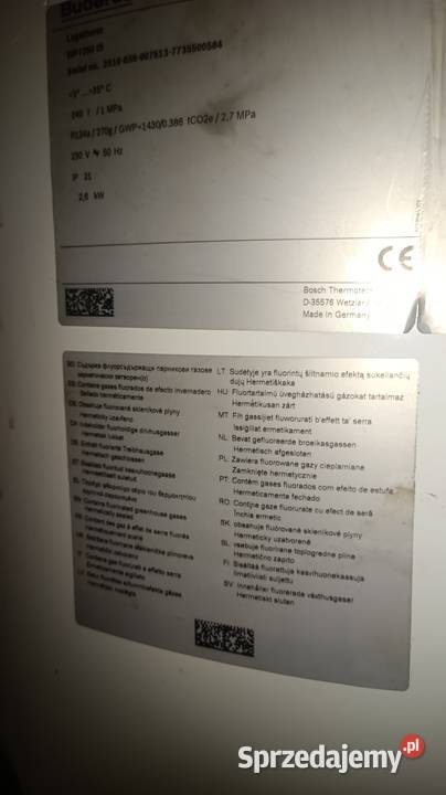 Sprzedam pompę na ciepłą wode Wieluń