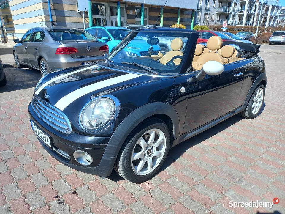 Mini Cooper cabrio 2009r 16 jasna skóra 146 nieuszkodzony